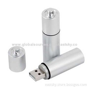 Custom Metal USB Flash Drive, Made of Stainless Metal, with 64MB to 32GB Memory Capacity